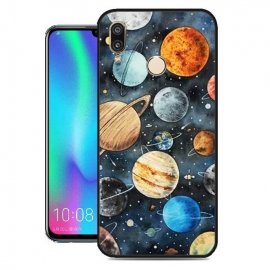 Funda Honor 10 Lite Gel Dibujo Planetas
