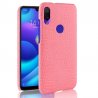 Carcasa Xiaomi Redmi Note 7 Cuero Estilo Croco Rosa