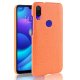 Carcasa Xiaomi Redmi Note 7 Cuero Estilo Croco Naranja