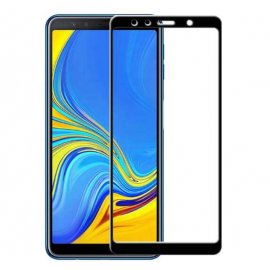 Protector Pantalla Cristal Templado Premium Samsung Galaxy A7 2018 Negro