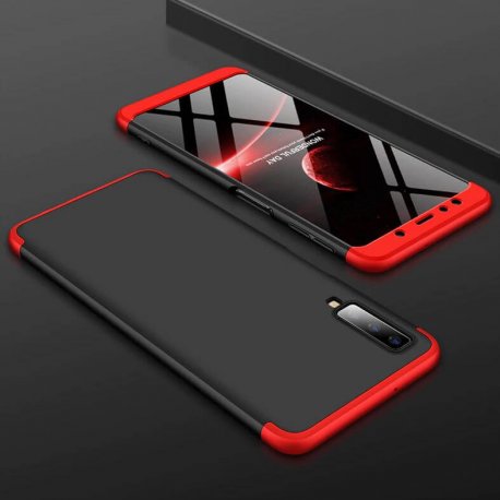Funda 360 Samsung Galaxy A7 2018 Roja y Negra