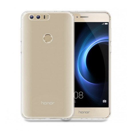 Funda Gel Huawei Honor 8 Flexible y lavable Transparente