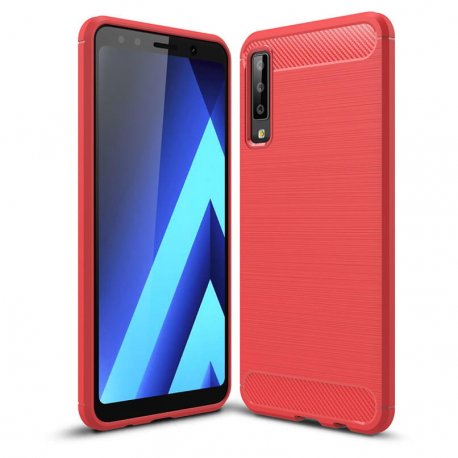 Funda Samsung Galaxy A7 2018 Tpu 3D Roja