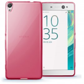 Funda Gel Sony Xperia XA Flexible y lavable Rosa