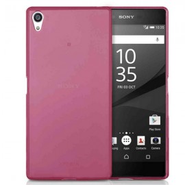 Funda Gel Sony Xperia Z5 Premium Flexible y lavable Rosa
