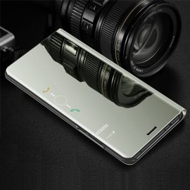 Funda Libro Smart Translucida Samsung Galaxy A7 2018 Plateada