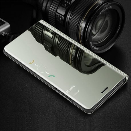 Funda Libro Smart Translucida Samsung Galaxy A7 2018 Plateada