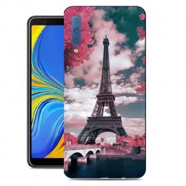 Funda Samsung Galaxy A7 2018 Gel Dibujo Paris