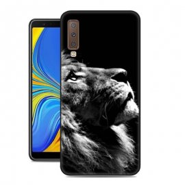Funda Samsung Galaxy A7 2018 Gel Dibujo Leon