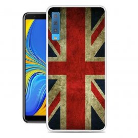 Funda Samsung Galaxy A7 2018 Gel Dibujo Bandera UK