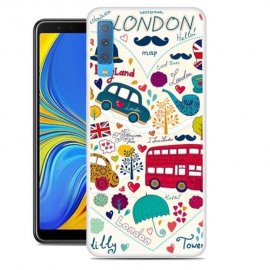 Funda Samsung Galaxy A7 2018 Gel Dibujo London