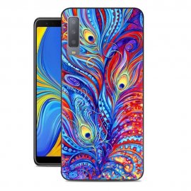 Funda Samsung Galaxy A7 2018 Gel Dibujo Pintura Abstracta