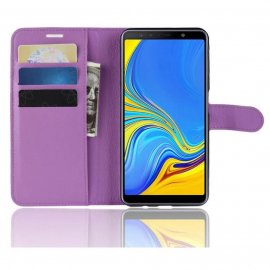 Funda Libro Samsung Galaxy A7 2018 Soporte Morada