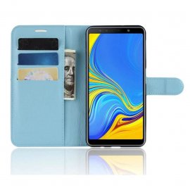 Funda Libro Samsung Galaxy A7 2018 Soporte Azul