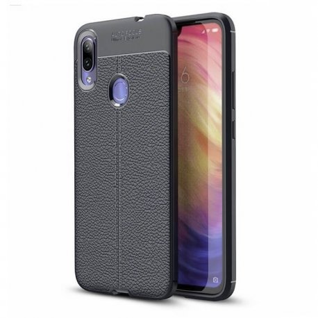 Funda Xiaomi Redmi Note 7 Tpu Cuero 3D Negra