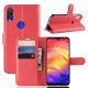 Funda Libro Xiaomi Redmi Note 7 cuero Soporte Rojo
