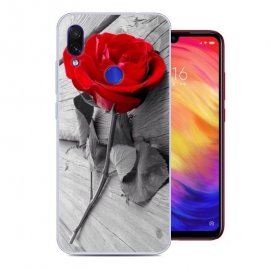 Funda Xiaomi Redmi Note 7 Gel Dibujo Rosa