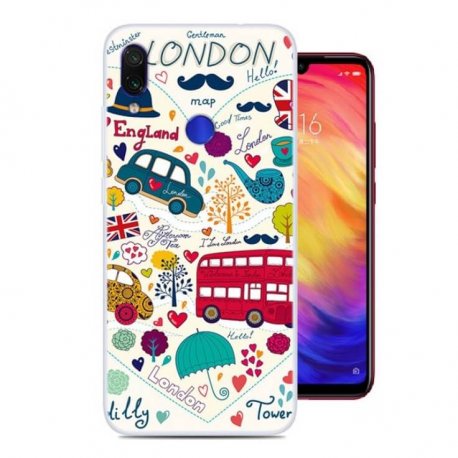 Funda Xiaomi Redmi Note 7 Gel Dibujo London
