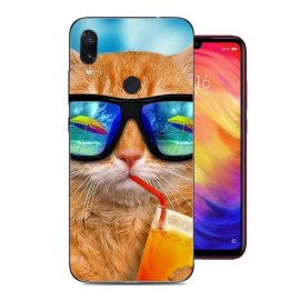 Funda Xiaomi Redmi Note 7 Gel Dibujo Gato Cool