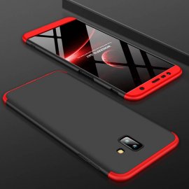 Funda 360 Samsung Galaxy J6 Plus Roja y Negra
