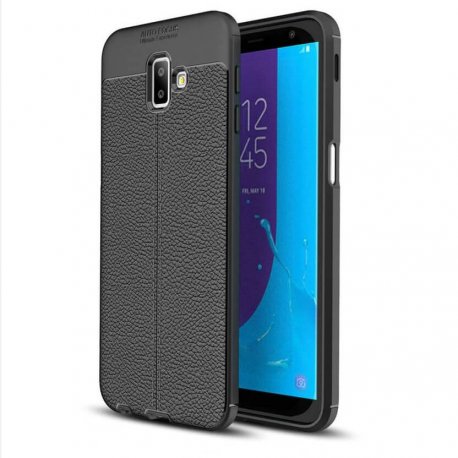 Funda Samsung Galaxy J6 Plus Tpu Cuero 3D Negra