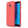 Funda Samsung Galaxy J6 Plus Cuero 3D Roja