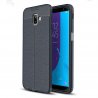 Funda Samsung Galaxy J6 Plus Cuero 3D Azul