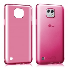 Funda Gel LG X Cam Flexible y lavable Rosa