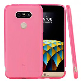 Funda Gel LG G5 Flexible y lavable Rosa