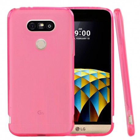Funda Gel LG G5 Flexible y lavable Rosa