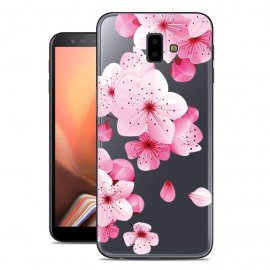 Funda Samsung Galaxy J6 Plus Gel Dibujo Flores