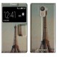 Funda BQ Aquaris U Plus Libro soporte con Torre EIffel