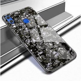 Funda Huawei P Smart 2019 Silicone con trasera Cristal Templado Negra