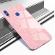 Funda Huawei P Smart 2019 Silicone con trasera Cristal Templado Rosa