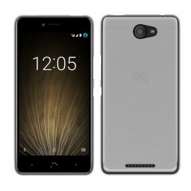 Funda Gel BQ Aquaris U Flexible y lavable Transparente