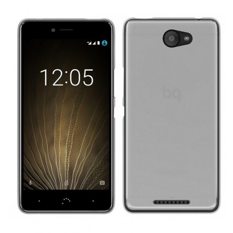 Funda Gel BQ Aquaris U Flexible y lavable Transparente