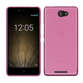 Funda Gel BQ Aquaris U Lite Flexible y lavable Rosa