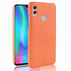 Carcasa Huawei P Smart 2019 Cuero Estilo Croco Naranja