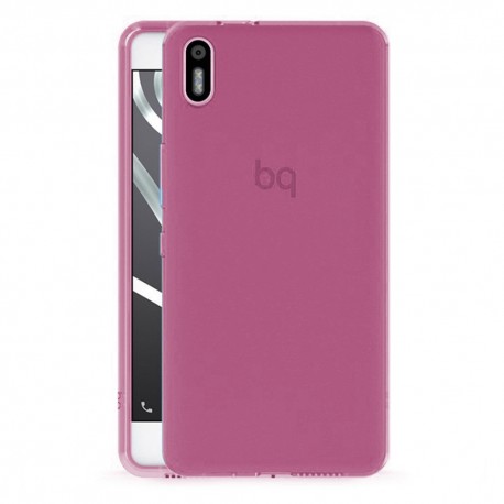 Funda Gel BQ Aquaris X5 Flexible y lavable Rosa