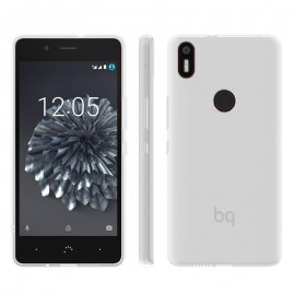 Funda Gel BQ Aquaris X5 Plus Flexible y lavable Transparente