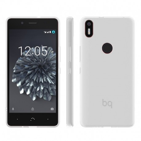 Funda Gel BQ Aquaris X5 Plus Flexible y lavable Transparente