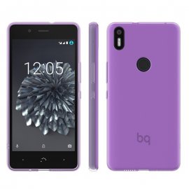 Funda Gel BQ Aquaris X5 Plus Flexible y lavable Rosa