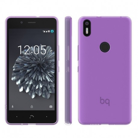 Funda Gel BQ Aquaris X5 Plus Flexible y lavable Rosa