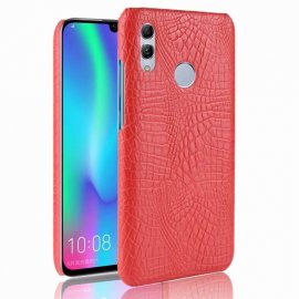 Carcasa Honor 10 Lite Cuero Estilo Croco Roja