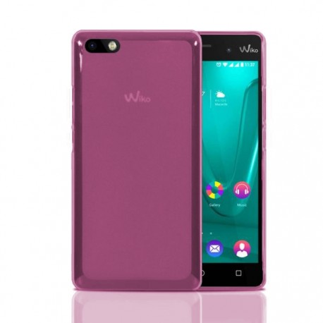 Funda Gel Wiko Lenny 3 Flexible y lavable Rosa