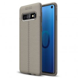 Funda Samsung Galaxy S10 Tpu Cuero 3D Gris