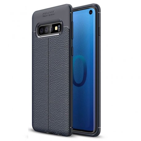 Funda Samsung Galaxy S10 Tpu Cuero 3D Azul