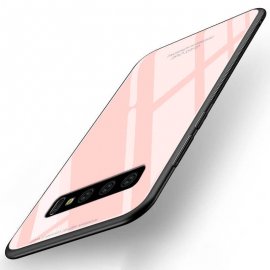Funda Samsung Galaxy S10 Tpu Rosa Trasera Cristal