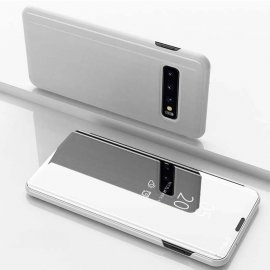 Funda Libro Smart Translucida Samsung Galaxy S10 Plata