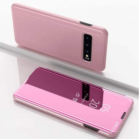 Funda Libro Smart Translucida Samsung Galaxy S10 Rosa
